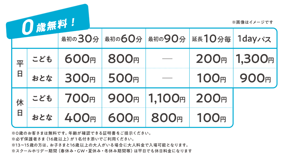 料金表