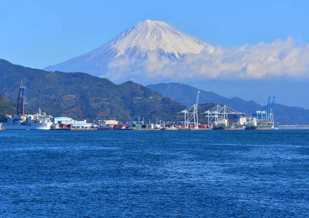 富士山と清水港